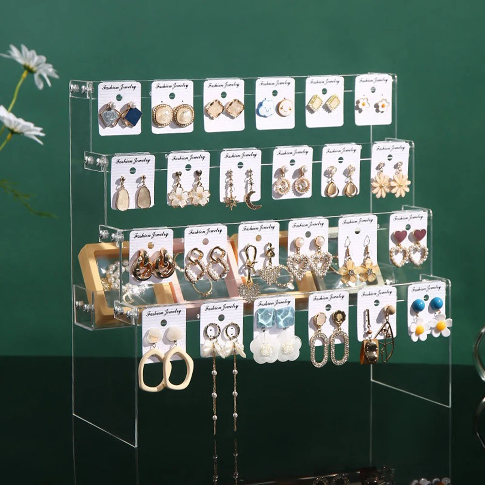 Earring Display Stand Organizer Holder Earring Storage Jewelry Display Stand Accessories Showcase Earrings Decoration
