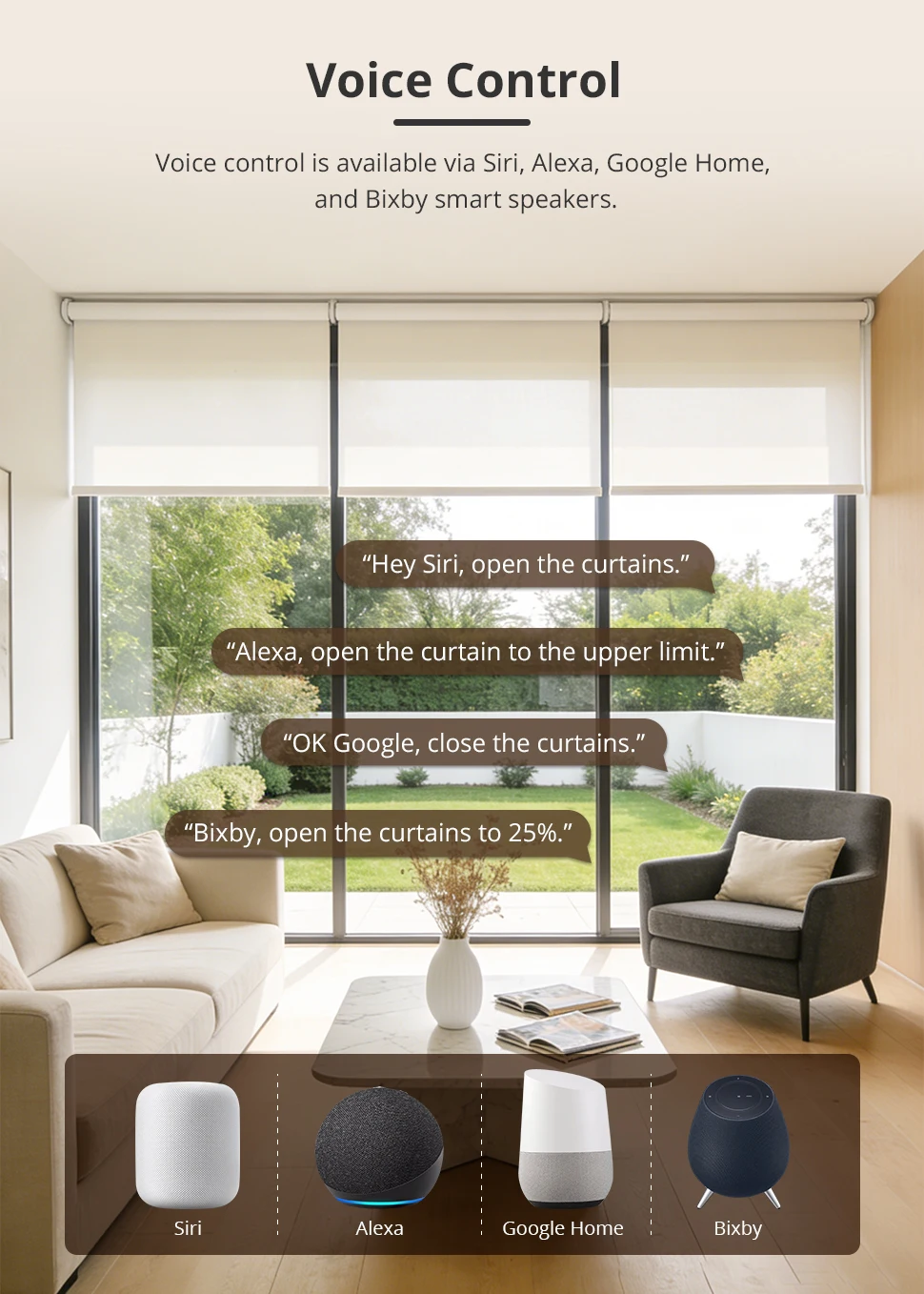 Zemismart Matter Over Thread Smart wiederaufladbarer Rollo-Motor für 38-mm-Rohr Google Home App Smartthings App-Steuerung – Detail 6