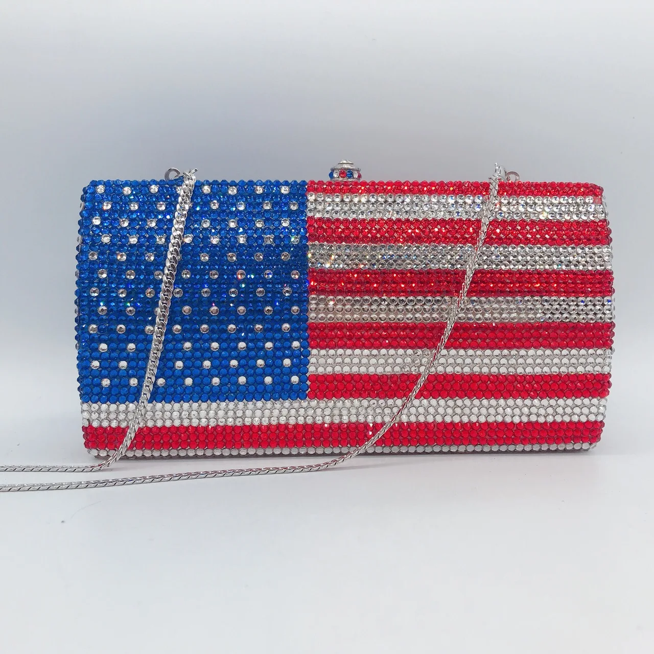 

Flag Bridal Wedding Party Gems Evening Bags Women Stones Clutch Purse Rhinestones Clutches Bags for Lady Purses