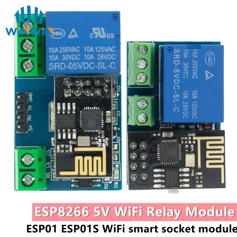 ESP8266 ESP-01 ESP-01S 5V WiFi Relay Module Things Smart Home Remote Control Switch  Phone APP Wireless WIFI Module  For ARDUINO