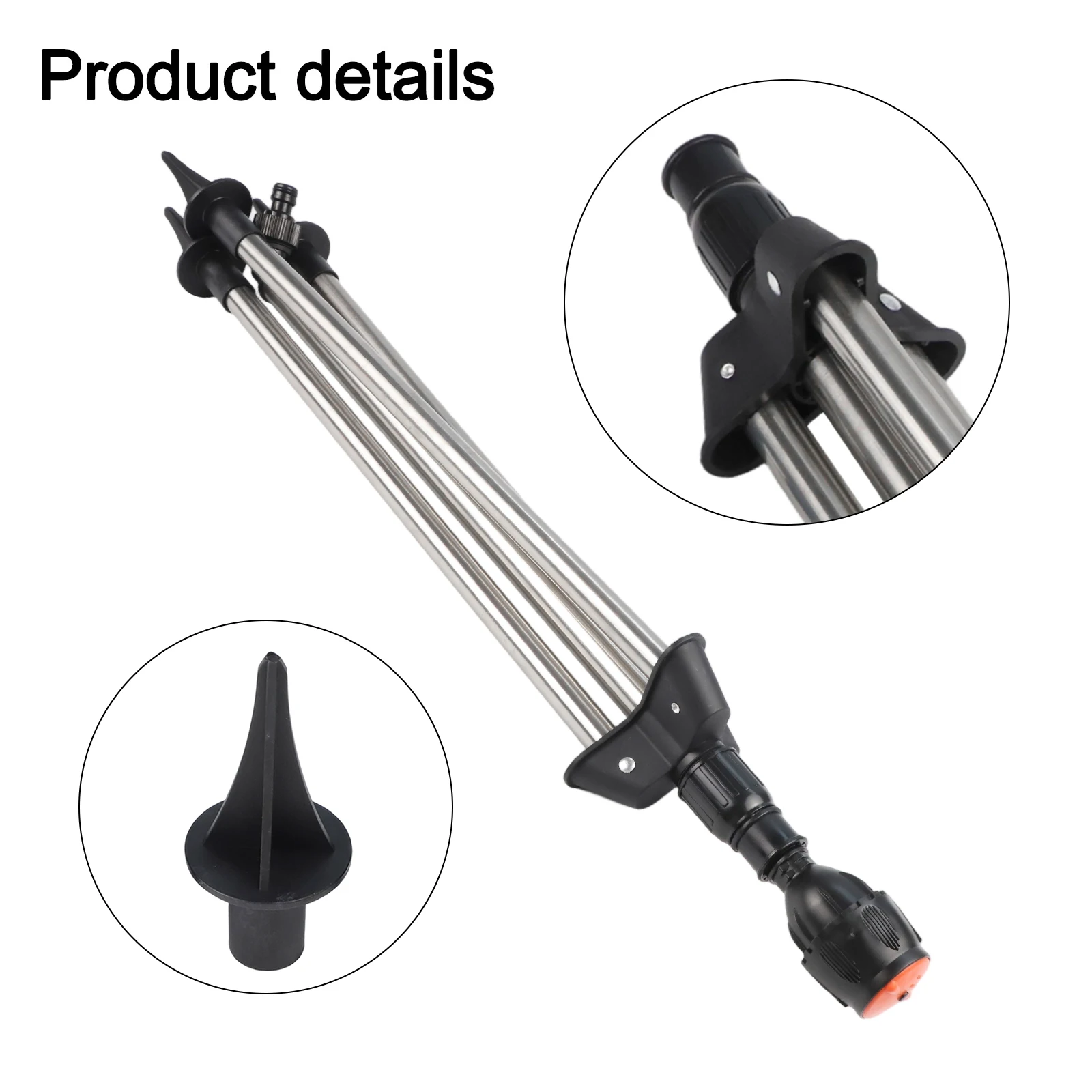 1set Rotating Tripod With Watering Nozzle For Garden 360 Degree Watering Nozzle Garden Irrigation Tools Replacement Parts