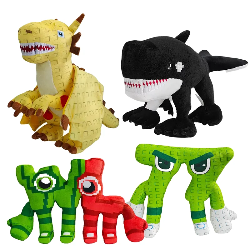 

New Steal A Brainrot Orcaledon Plush 77 WL Shark Cannelloni Dragon Plush Doll Cute Peripherals Toy Birthday Christmas Gift