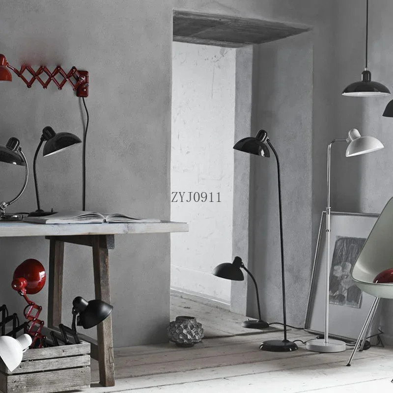 *Nordic Bauhaus Kaiser Classic Table Desk Lamp Designer Minimalist Retro Eye Protection Creative Living Room Bedroom Night Light