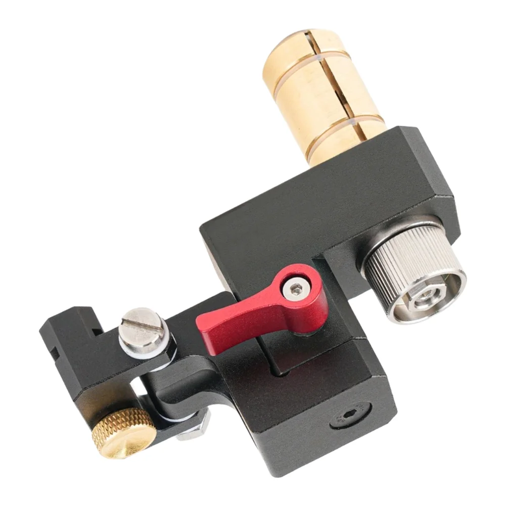 For Precision Woodworking Track Saw Stop for Black Gold Knob Control Tilt Resistant Design For MFT Hole-in-Table System