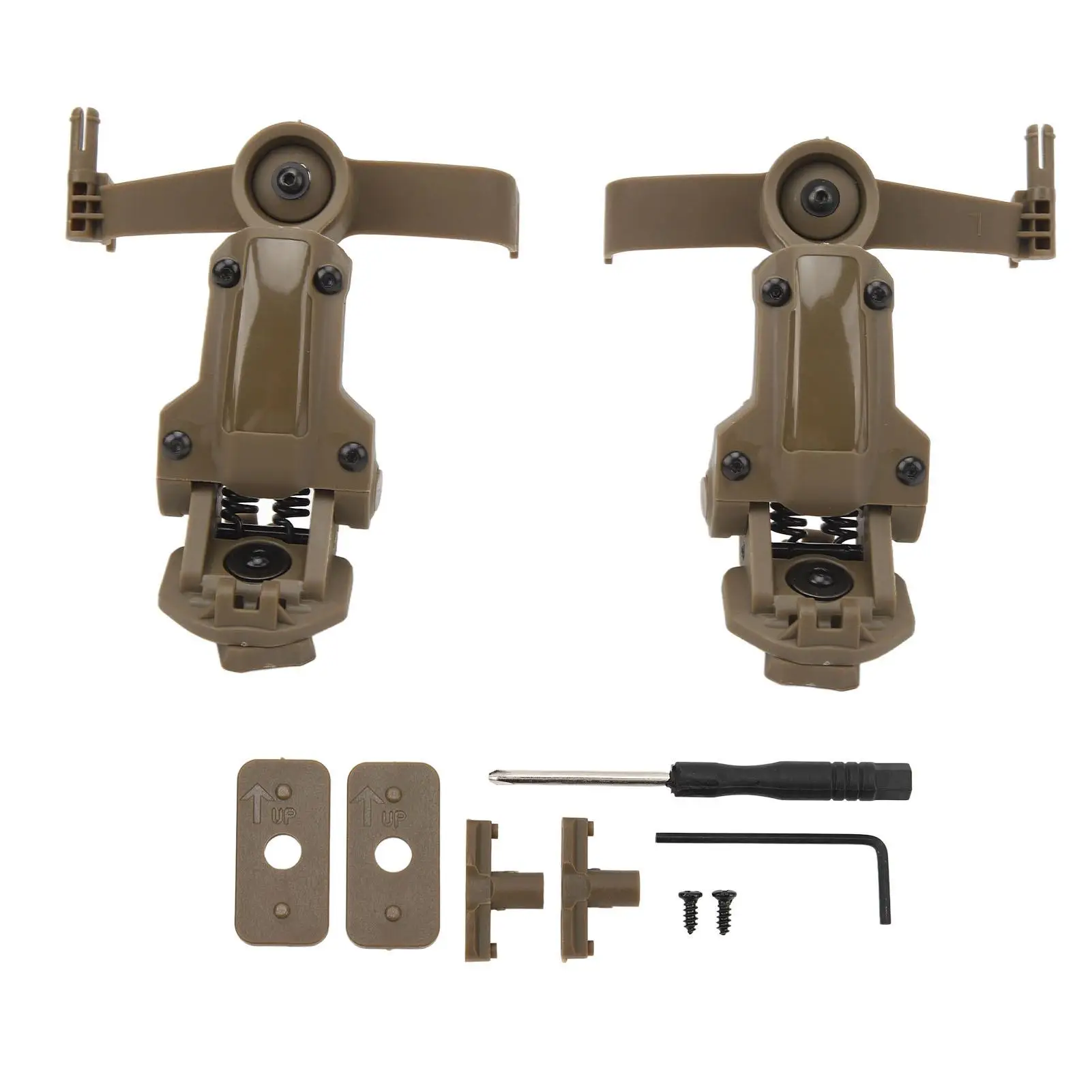 

Регулируемый нейлоновый кронштейн для гарнитуры, легкий многоугольный вращающийся адаптер для шлема для тактического снаряжения