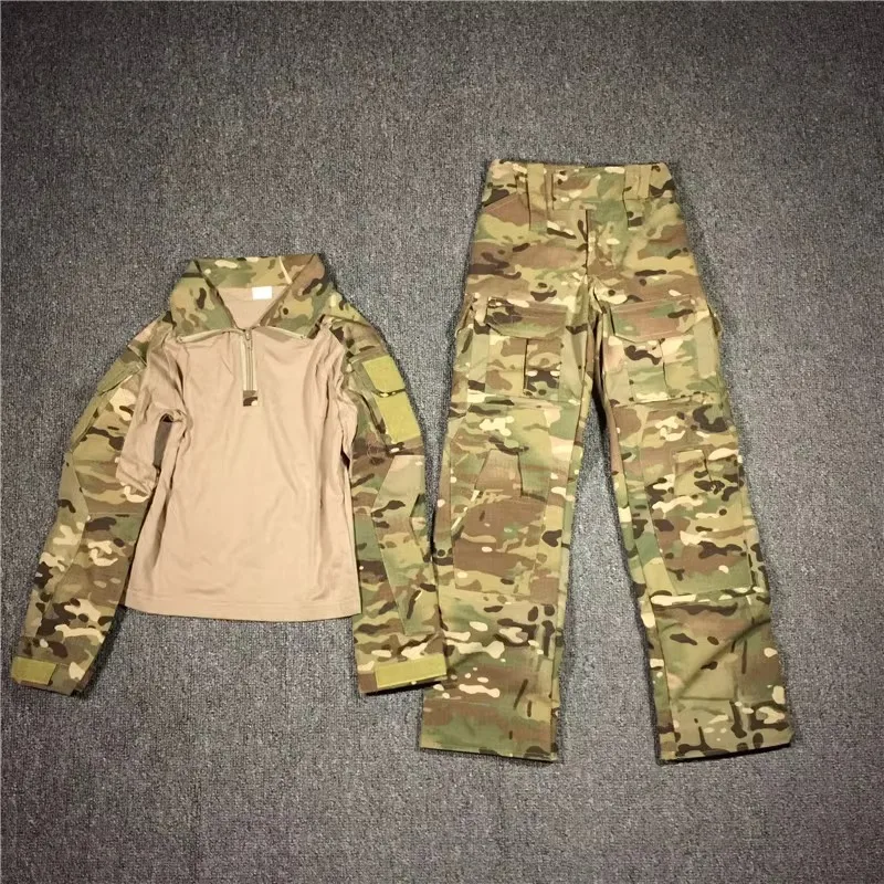

MC Multi Terrain CP Color All Terrain Camouflage Suit Tactical Frog Skin G2 Children's Version Children's Clothing GEN2 frog Sui