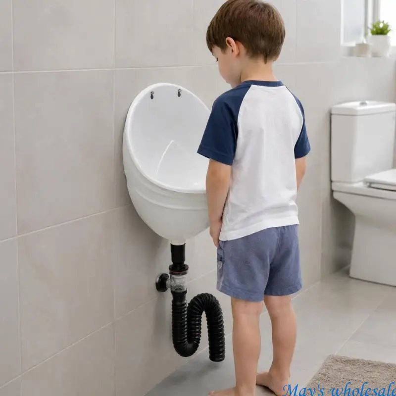 Child Wall Urinal with Drain Hose for Daily Toilet Practice Use 448A