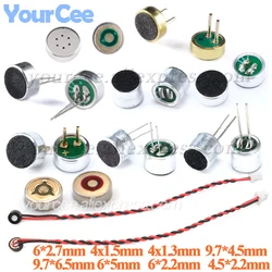 50pcs/5pcs MIC Condenser Microphone Electret Microphone Pickup 6x5mm 9x7mm 4.5x2.2mm 6x2.2mm 6*5mm 4.5*2.2 6*2.2mm MP3 Accessori