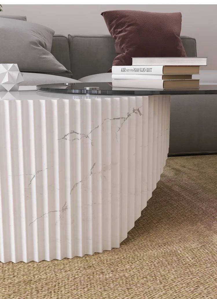 طاولة قهوة مستديرة غرفة معيشة حديثة وبسيطة طاولة إبداعية شخصية بسيطة #6