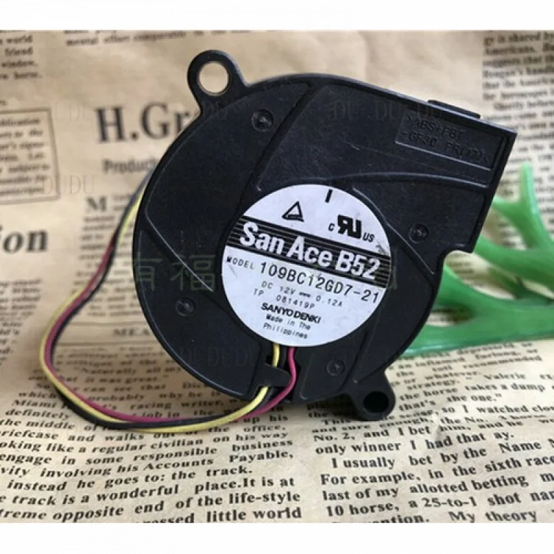 D for Sanyo 109BC12GD7-21 12V 0.12A 5cm 5015 6200RMP Projector Turbo Blower 3-wire 4P