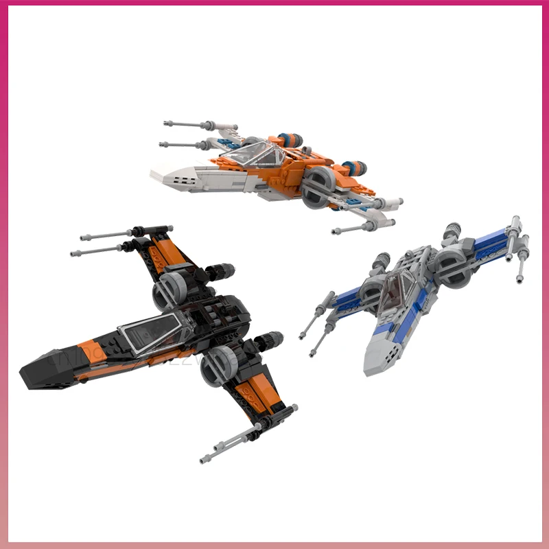 

НОВЫЙ Истребитель с сопротивлением X Wing Space Wars Starfighter Модель космического корабля MOC Строительные блоки Кирпичи Сборка Игрушка для мальчиков Дети Взрослый подарок