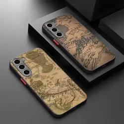 Movie Rings Of The Lords Phone Case Matte Transparent For Samsung S21 S22 FE S23 S24 Plus S25 Ultra Back Cover