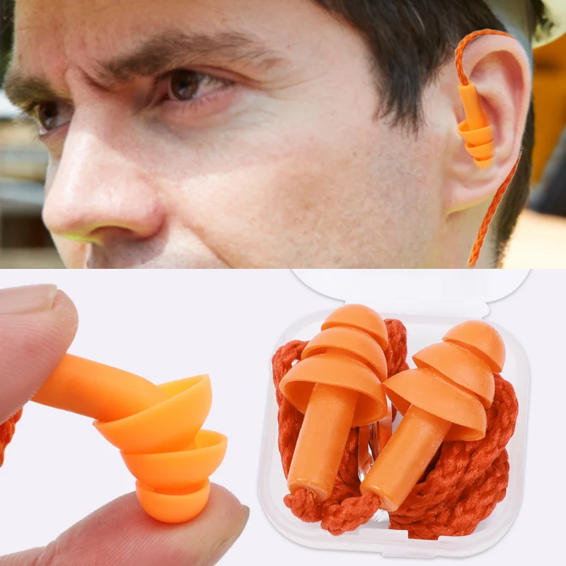 Tampões De Silicone Macio Impermeável Natação Ear Plugs Reutilizável Redução De Ruído Sleeping Ear Plugs Proteção Auditiva para o Trabalho