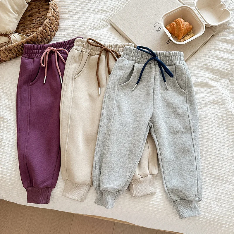 2-10T Infant Girl Pant Toddler Kid Baby Boy Girl Autumn Winter Clothes Casual Loose Children Sweatpant Sport Trousers Streetwear