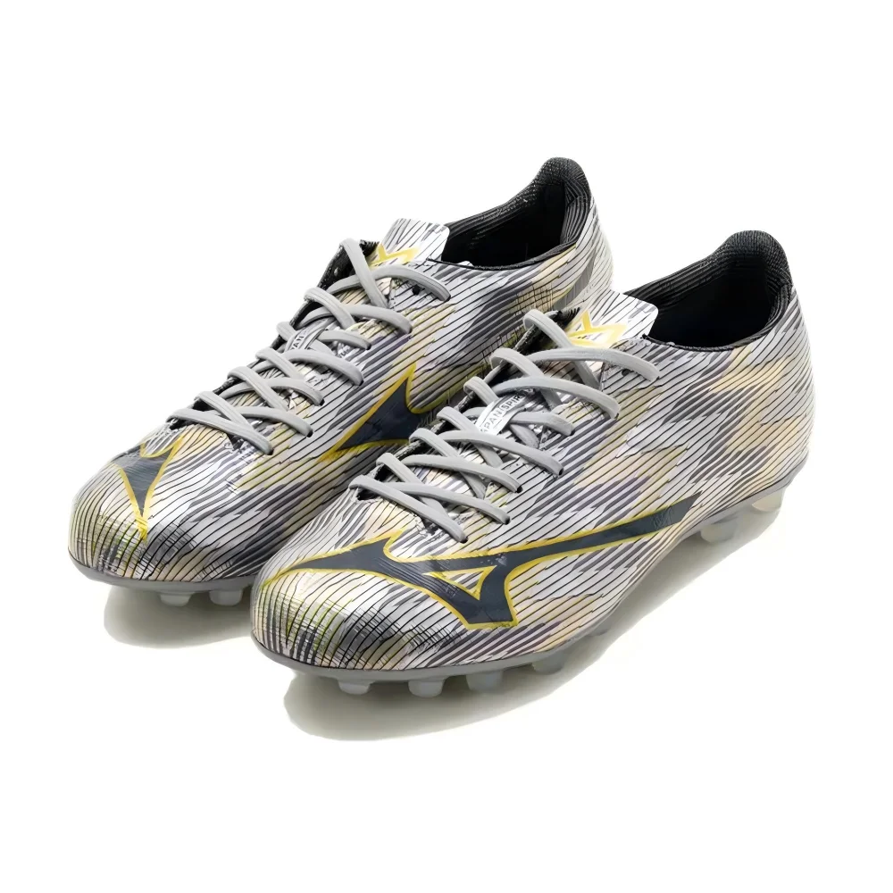 Mizuno Alpha 2 Men's Soccer Cleats – Silver, Soft Touch, Non-Slip Grip, Durable, Stylish & Versatile P1GA256104