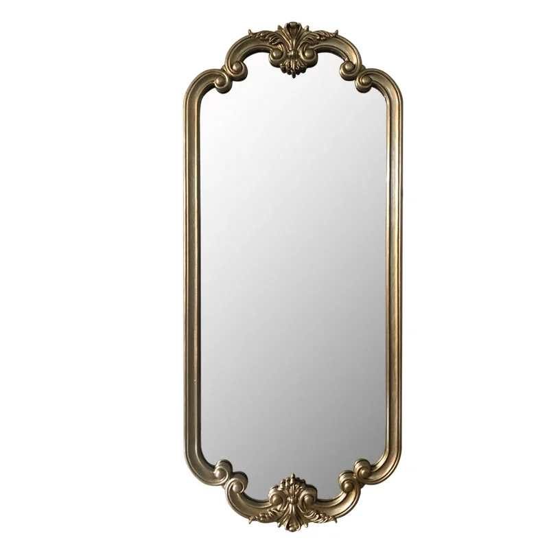 Light luxury dressing mirror ins wall-mounted double-headed full-length mirror clothing store wall-hung retro beauty