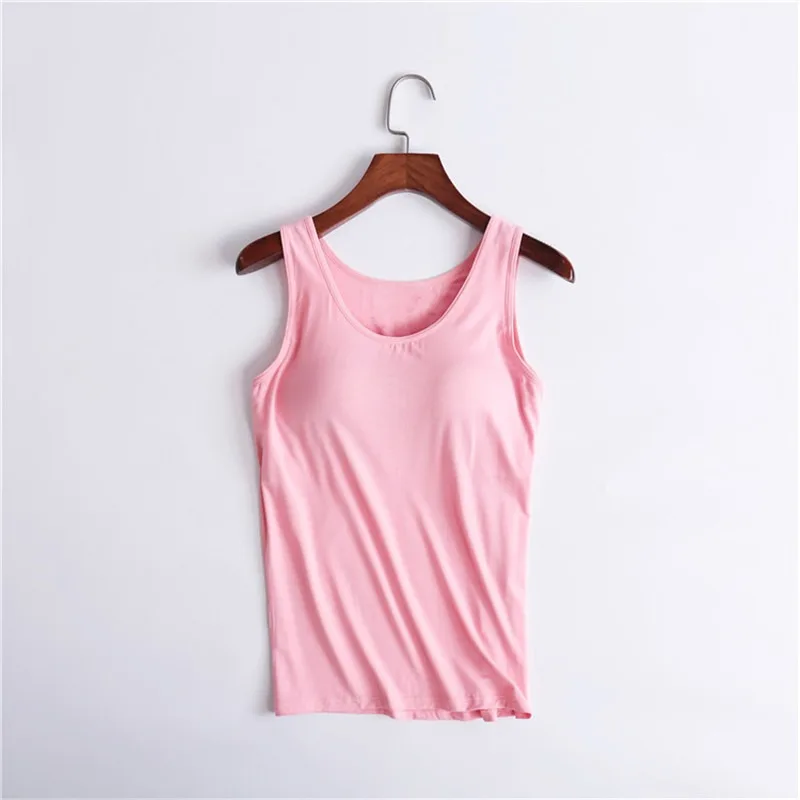 Women's Underwire Bra with Chest Cushion Vest Integrated Bra Cup Sports Yoga T-shirt Base Shirt