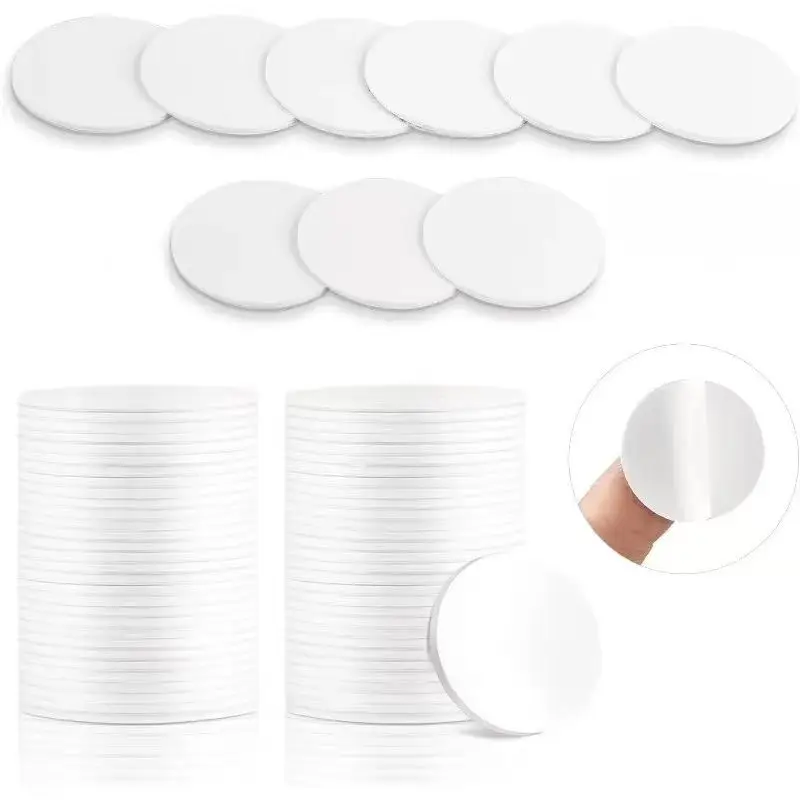 NTAG215 Round NFC Tap Stickers 25mm 1Inch 504Byte PVC Rewritable Tags for Android NFC Enabled Devices