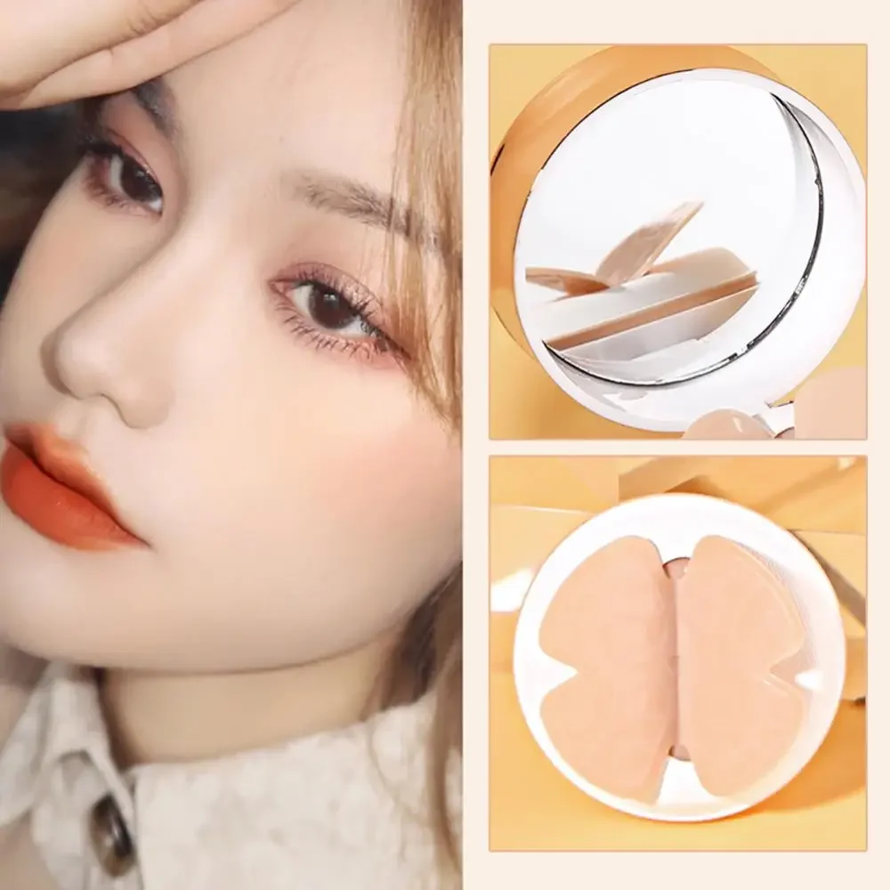 Air Cushion BB ครีมผีเสื้อแป้งพัฟ Moisturizing Foundation คอนซีลเลอร์ไวท์เทนนิ่งควบคุมน้ํามันกันน้ําแต่งหน้าเครื่องสําอาง