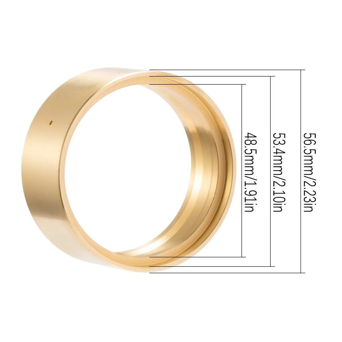 95g Brass 1.9 Inch Beadlock Wheel Weights Internal Clamp Rings for 1/10 RC Rock Crawler SCX10 II 90046 D90 TRX4 Element Enduro