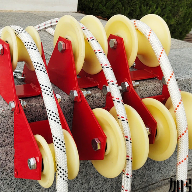 Electric High-altitude Operation Retract protect Pulley Labor-saving Rope Anti-wear Wheel Cable