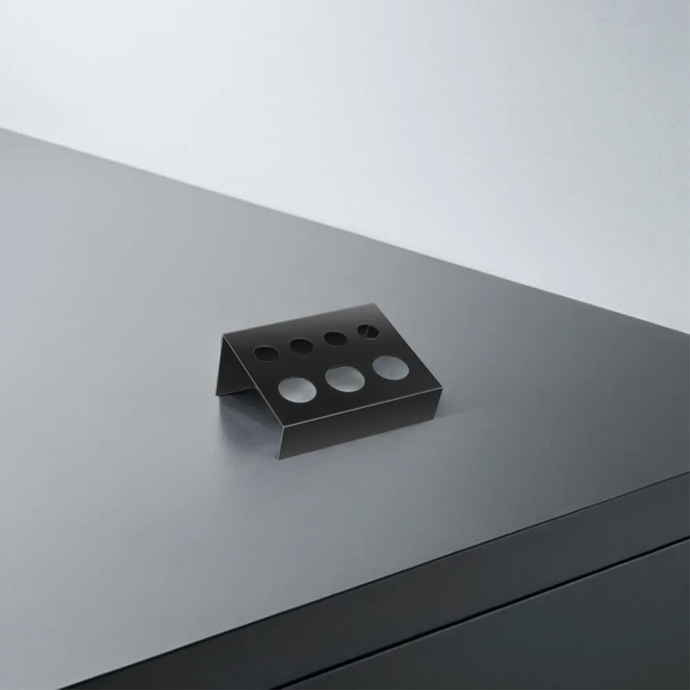 3Pcs Black Rectangular Iron Pigment Rack 7 Hole Tattoo Pigment Cup Stand Color Mixing Tray Tattoo Accessories Space