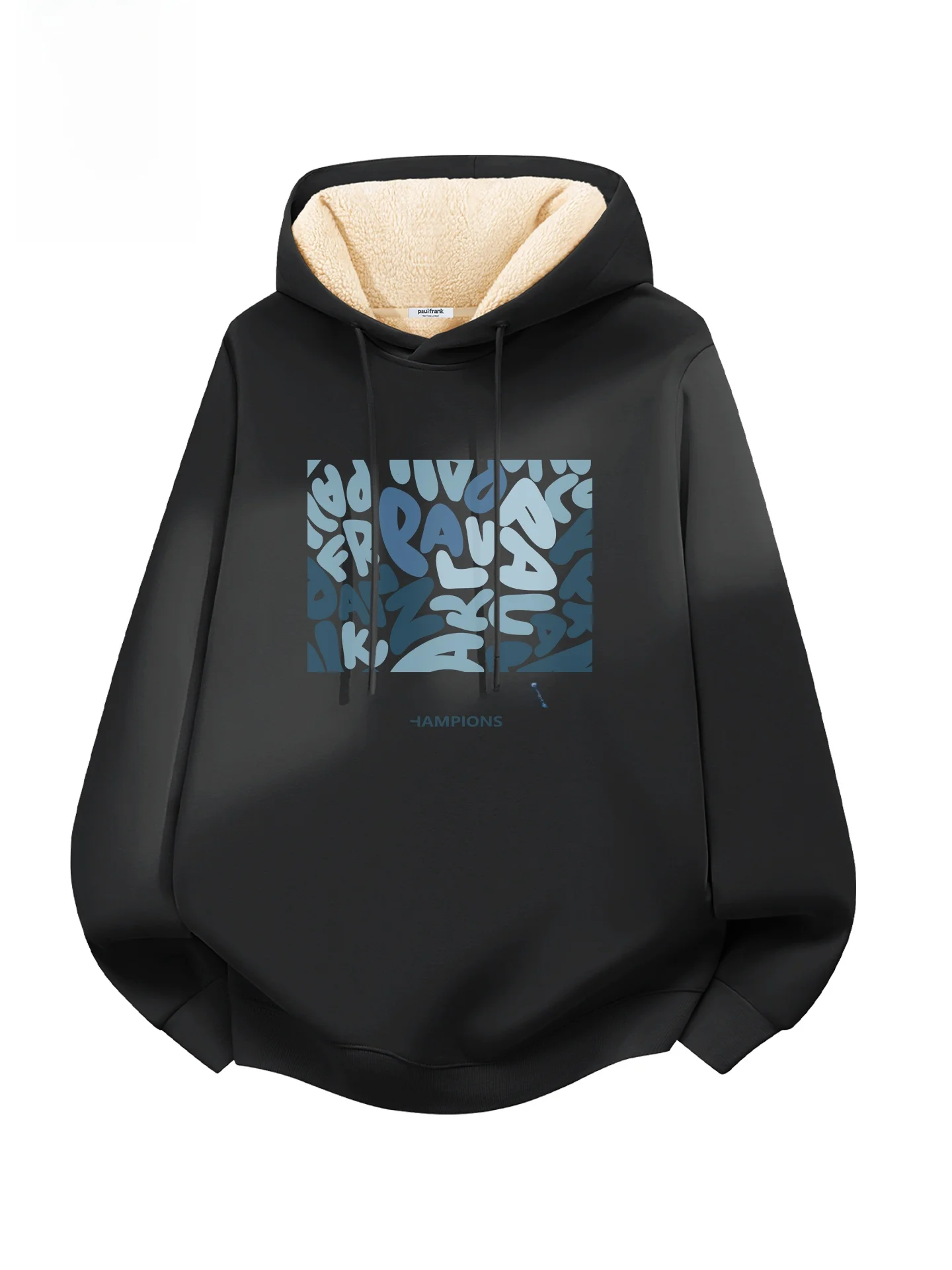 

Men's Hoodie Lamb Velvet Winter Warmth Casual Long Sve T-irt Comfortable Fabric Print Design Couple Outfit