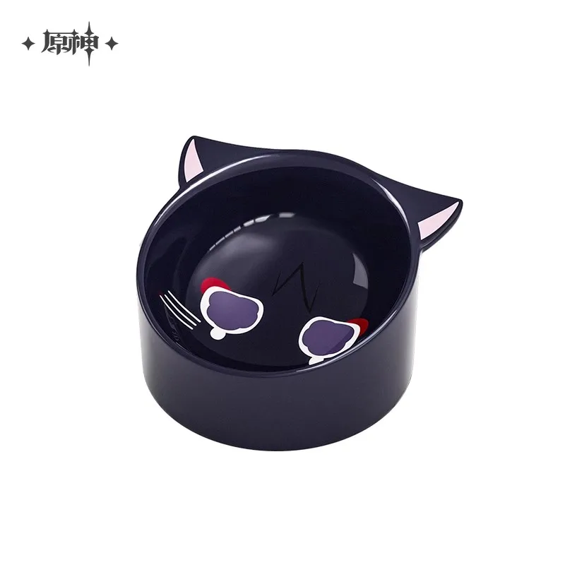 Genshin Impact Official Anime and Game Peripharrate WPanama e-Fairytale Cat Home Series, bol en céramique bricolage, ustensiles pour animaux de compagnie de dessin animé