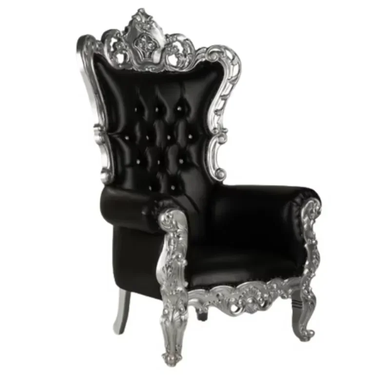 

Black high-back single sofa