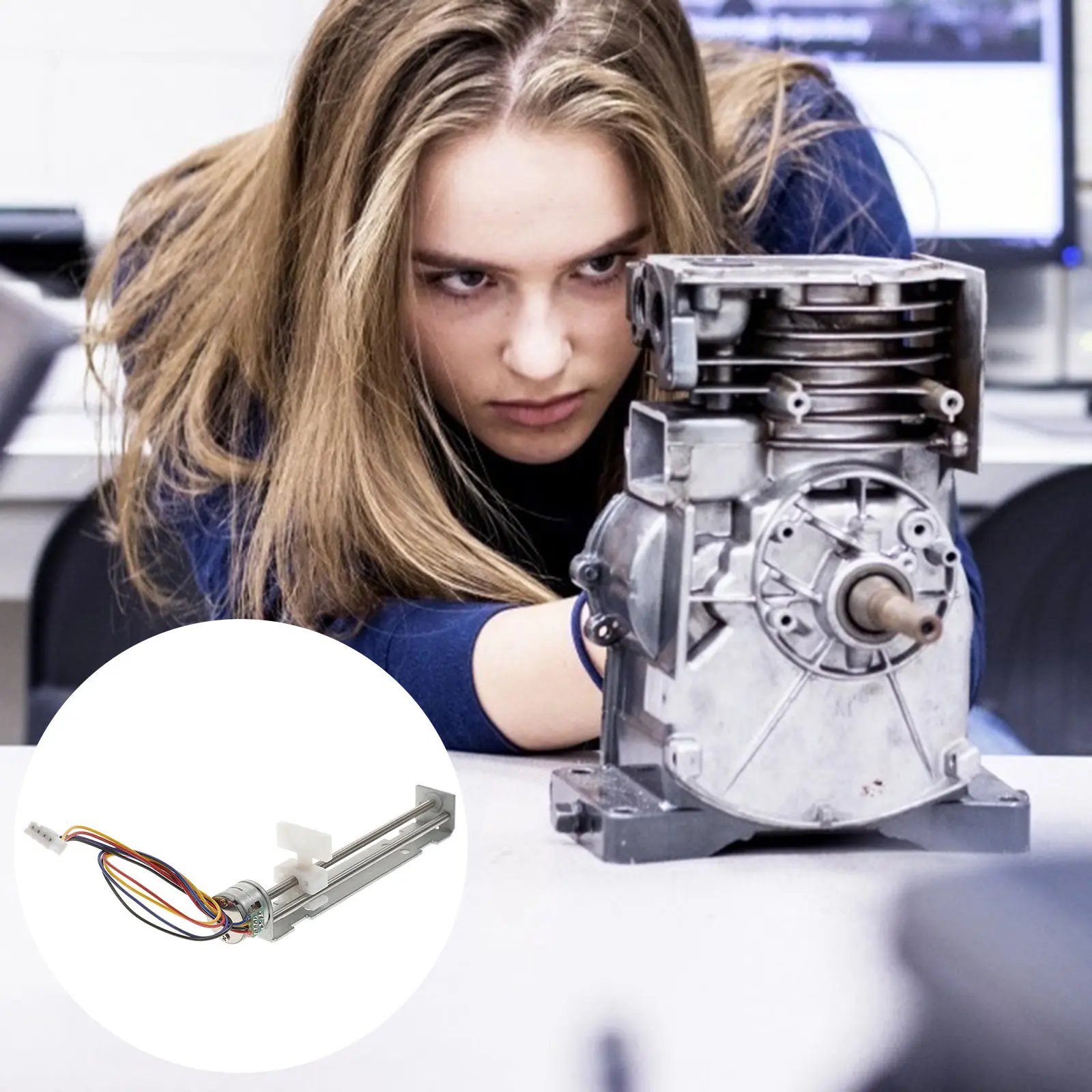 

Линейная направляющая для шагового двигателя 80 мм, прочная, сменная, легкая, для DIY-проектов, ЧПУ, лазерных станков