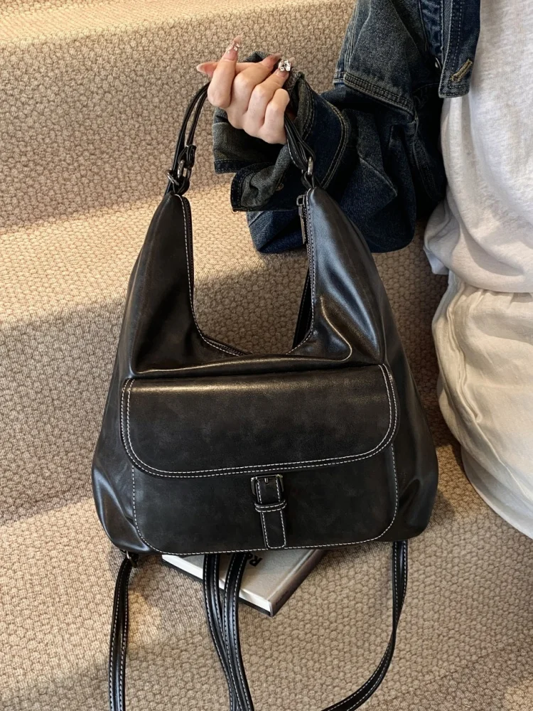 

Spring Summer 2025 Retro Large Capaci Commuter Bag Women's Multi-purpose Single oulder Bag Beau Ray Tote Bag