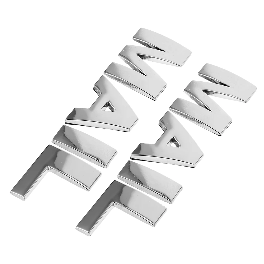 

2 Sets Letters High Visibility Metal Zinc Alloy Decals Durable Mailbox Letters For Outside Weather Resistant Private Signs