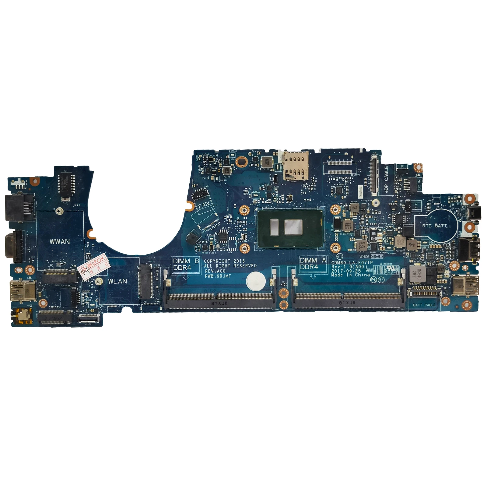 AKEMY LA-E071P Материнская плата для ноутбука Dell Latitude 5280 5290 04T711 03Y392 04X332 Материнская плата для ноутбука с процессором i3 i5 i7 7-го поколения