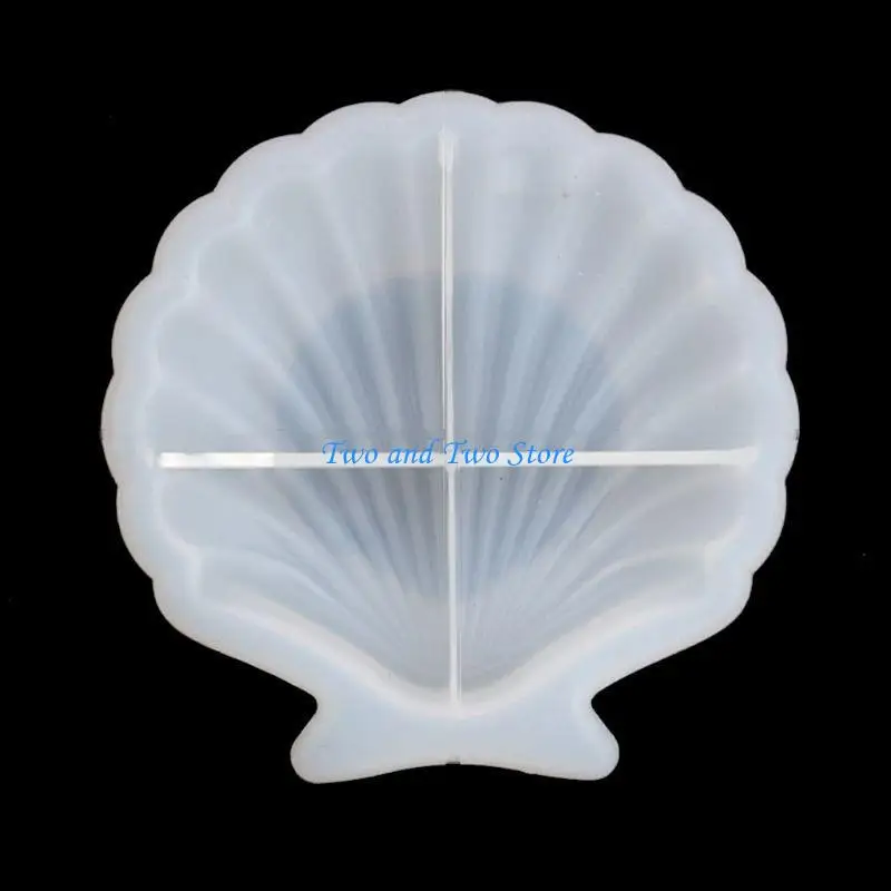 HX6F Tray Resin Mold Flower for Shell Bear Dish Silicone Mold Epoxy Resin Mol