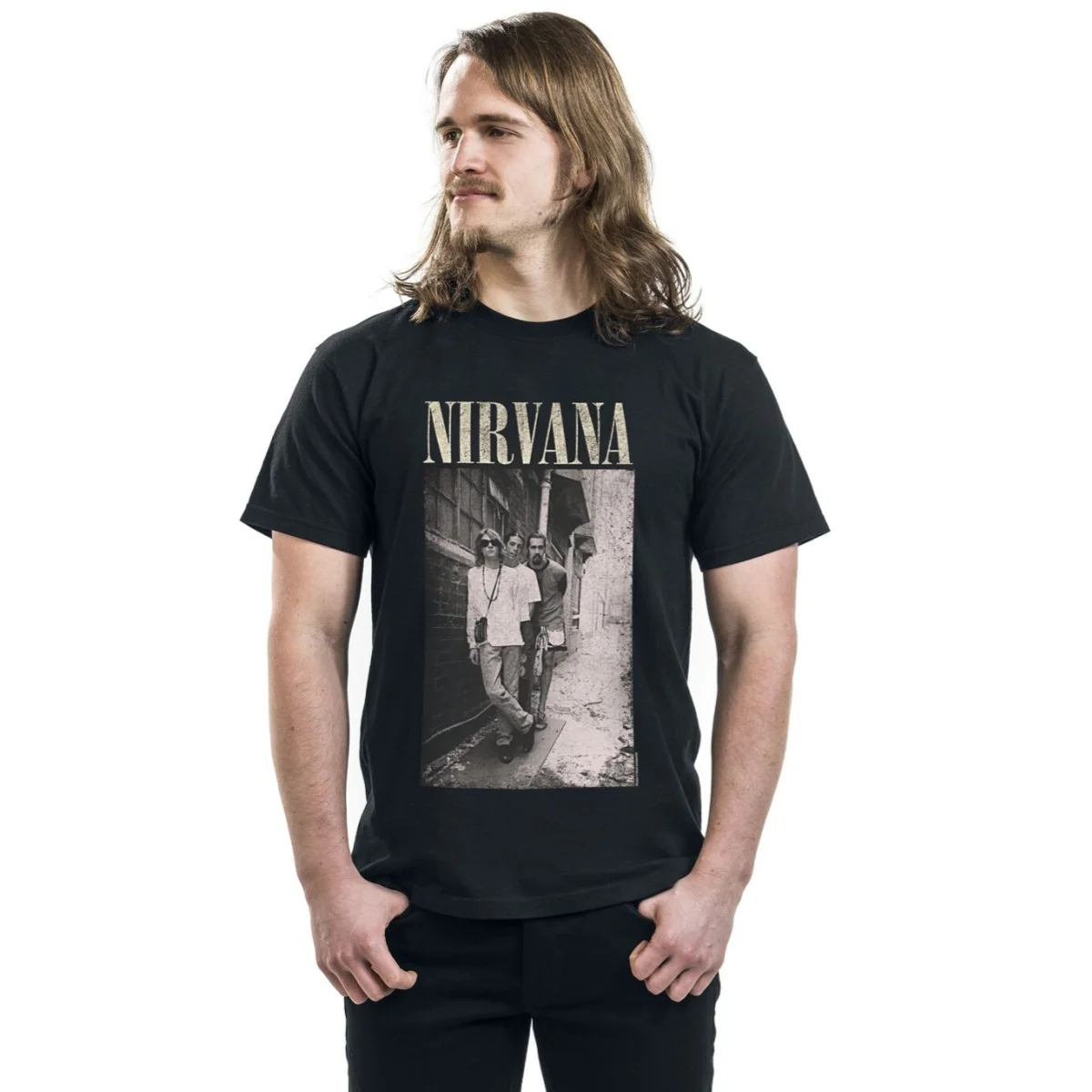Neues Nirvana-Grafik-Baumwoll-T-Shirt, Unisex, Sommer, kurzärmelig, modisches Marken-T-Shirt, luxuriöses, lässiges Vintage-T-Shirt – Detail 5