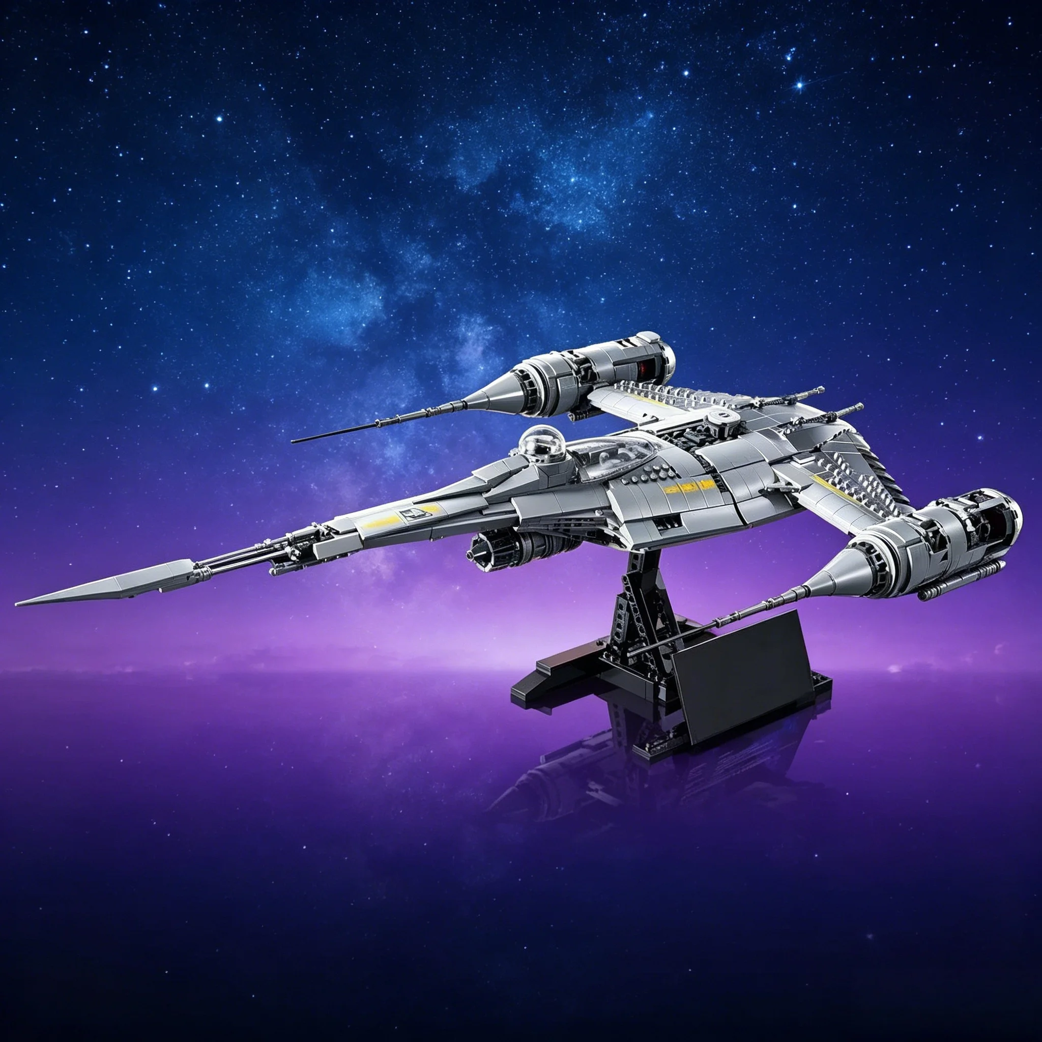 1809-teiliges Space MOC N-1 Starfighter Modellbausatz, Sammlerstück, Ausstellungsmodell, High-Tech-Spielzeug für Erwachsene, Geschenk