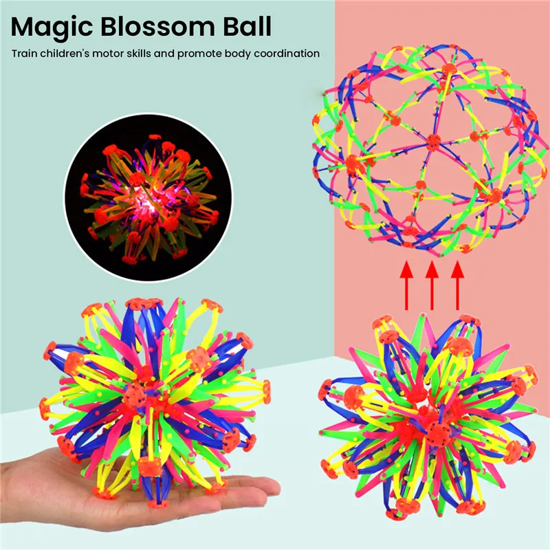 Expandable Breathing Ball Glow in The Dark Expanding Ball Sphere Expandable Magic Sphere Ball Autisms & ADHD Novelty Sensory Toy