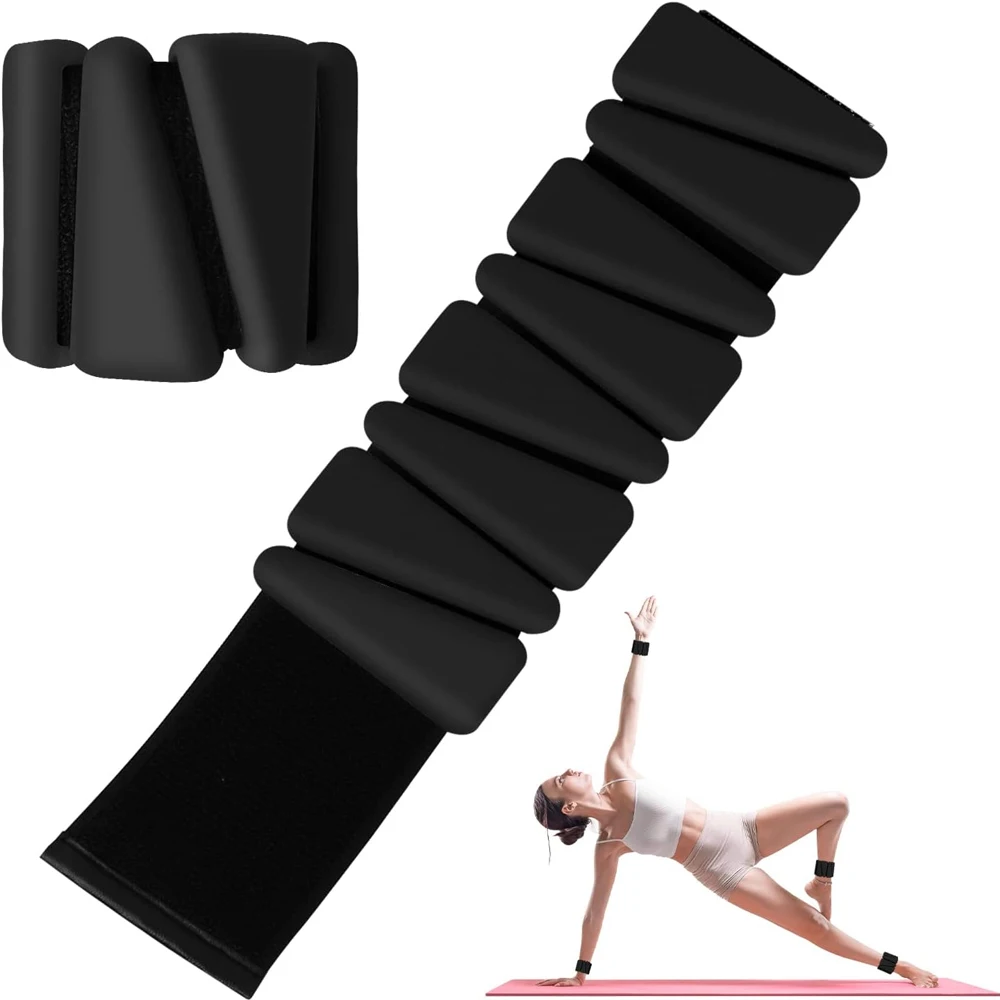 1 Paar Knöchelgewichte für Frauen, 2 Pfund/4 Pfund verstellbare Handgelenk- und Armgewichte für Frauen und Männer, Yoga-Training, Walking, Joggen, Aerobic – Detail 2