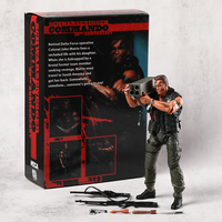 NECA Commando Schwarzenegger John Matrix PVC Action Figure Model Collection Gift Toy