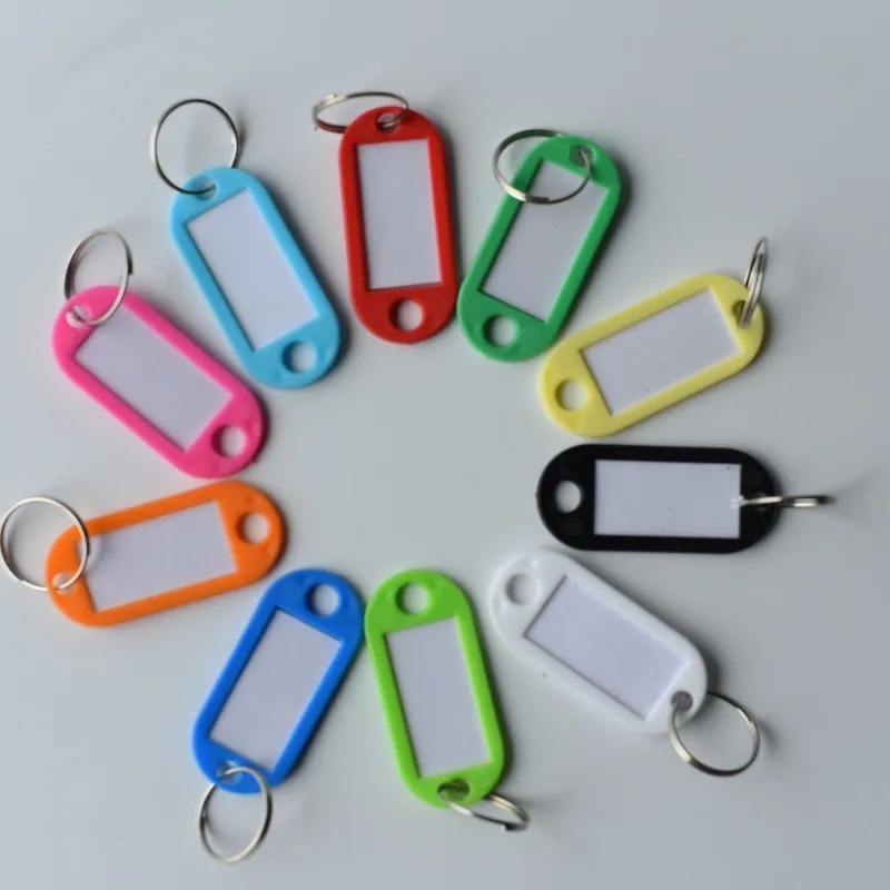 98 pcs Blank Luggage Tags Random Color Assortment, designed for Travel Luggage ID, Blank Writable Surface
