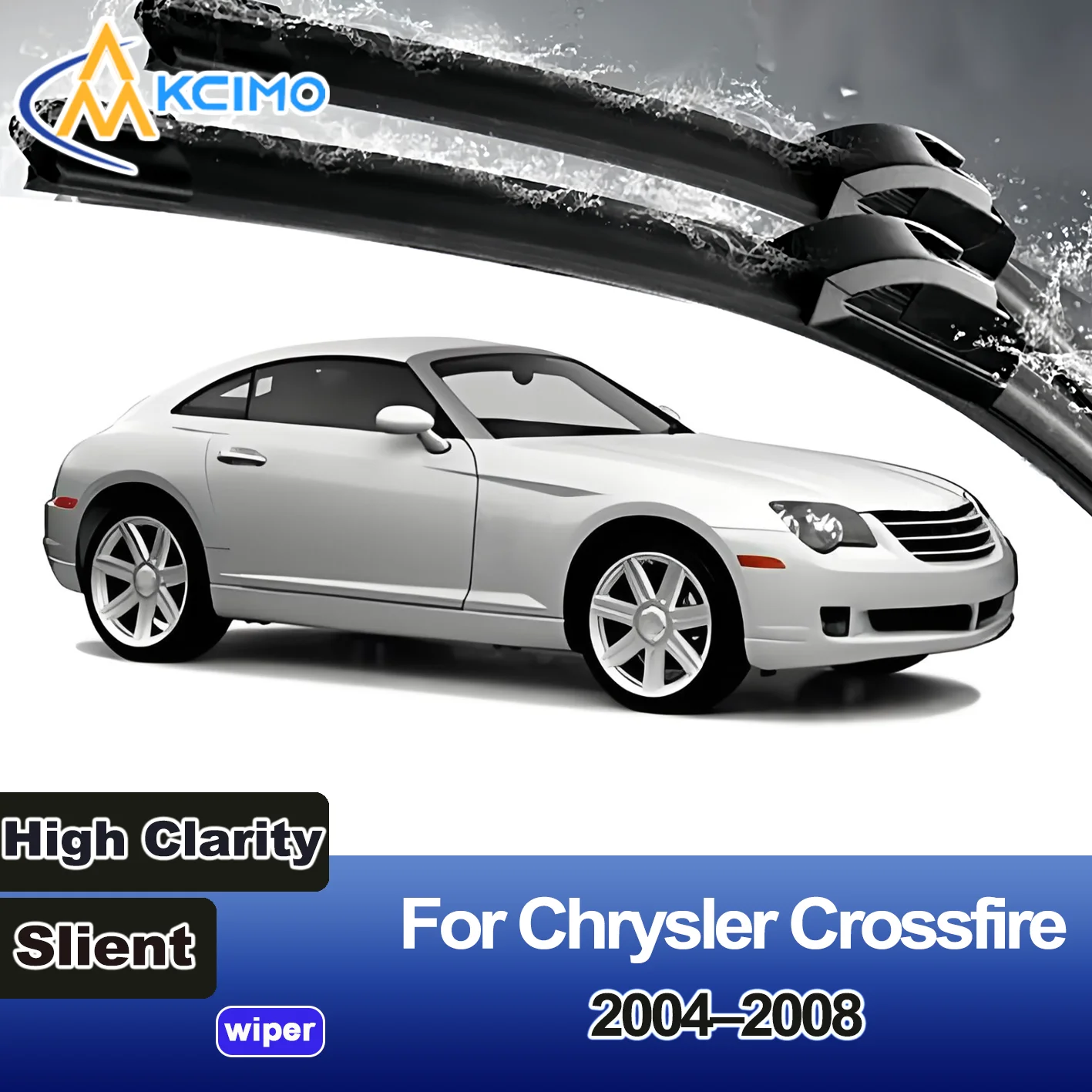 

KCIMO 2PCS New Wiper Blades for Chrysler Crossfire 2004-2008 Front Windshield Auto Wipers Blade Accessories 2008 2007 2006 2005