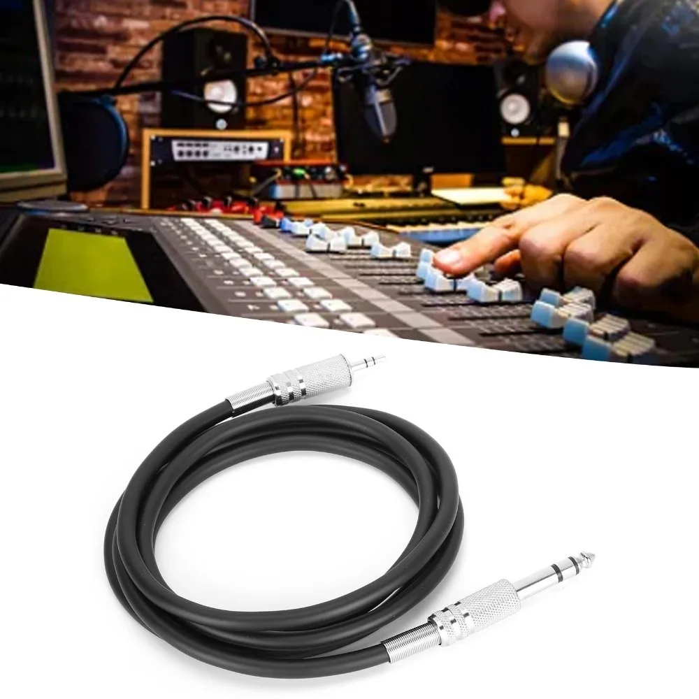 3.5mm (1/8 Inch) Male to 6.35mm (1/4 Inch) Male Audio Cable Flexible Plug and Play TRS Stereo Audio Adapter Cable Sound Cable