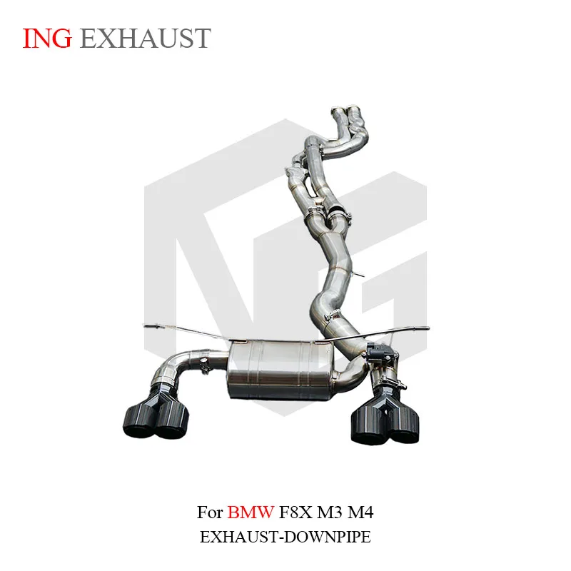 

ING Stainless Steel for BMW M3 M4 F8X car equal length Catback Valve Performance Exhaust System