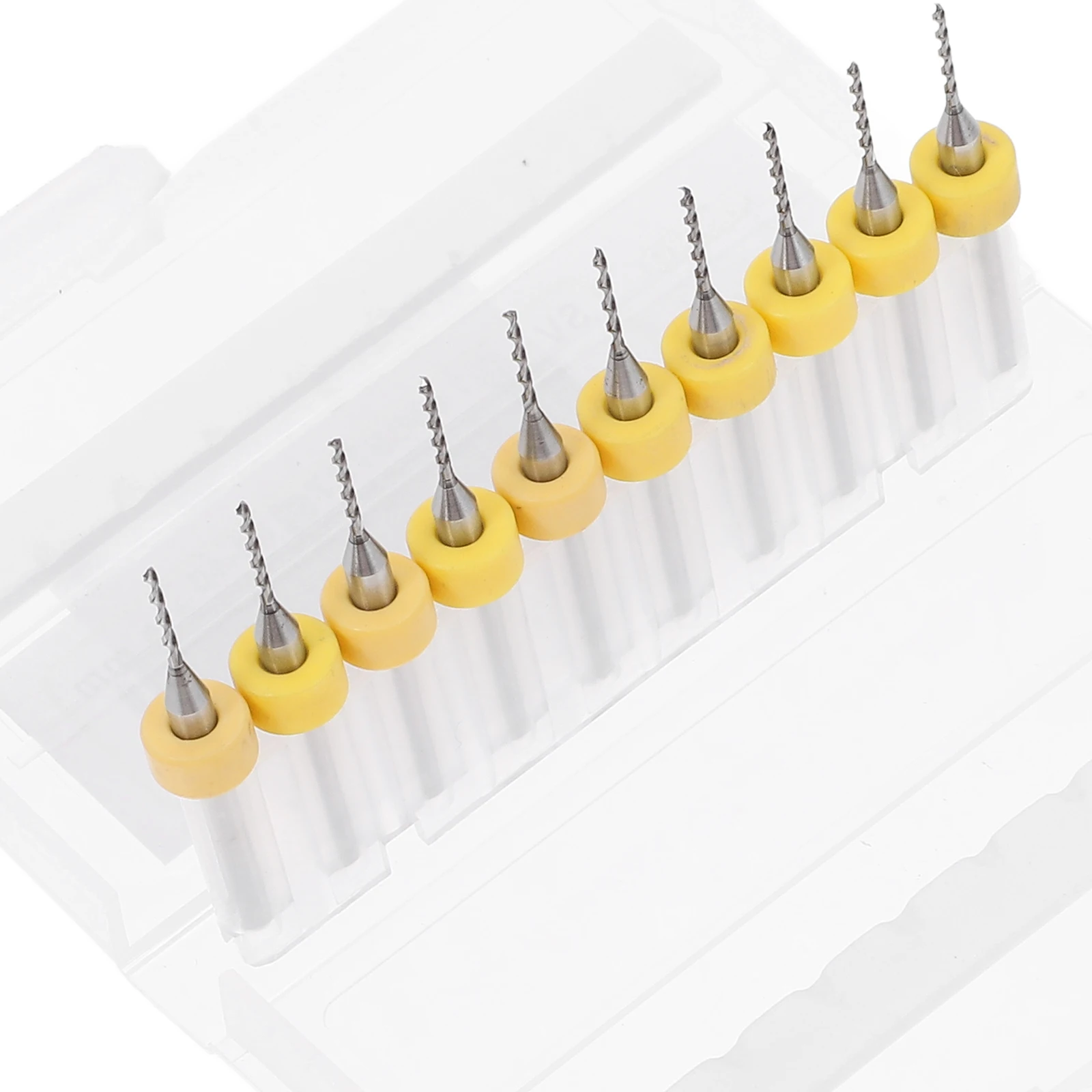

10 Pcs Engraving Bit Tough Material Drill Bits 1.0mm Carbide Hard Precision Parts Processing Woodworking Tools PCB