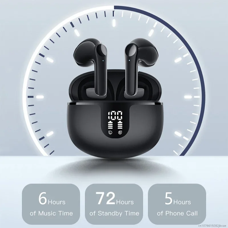 جديد S61 سماعات أذن صغيرة سماعة لاسلكية تعمل بالبلوتوث 5.3 سماعات أذن لعبة الموسيقى الكمون المنخفض سماعات HiFi ستيريو HD ميكروفون دعوة سماعة #5