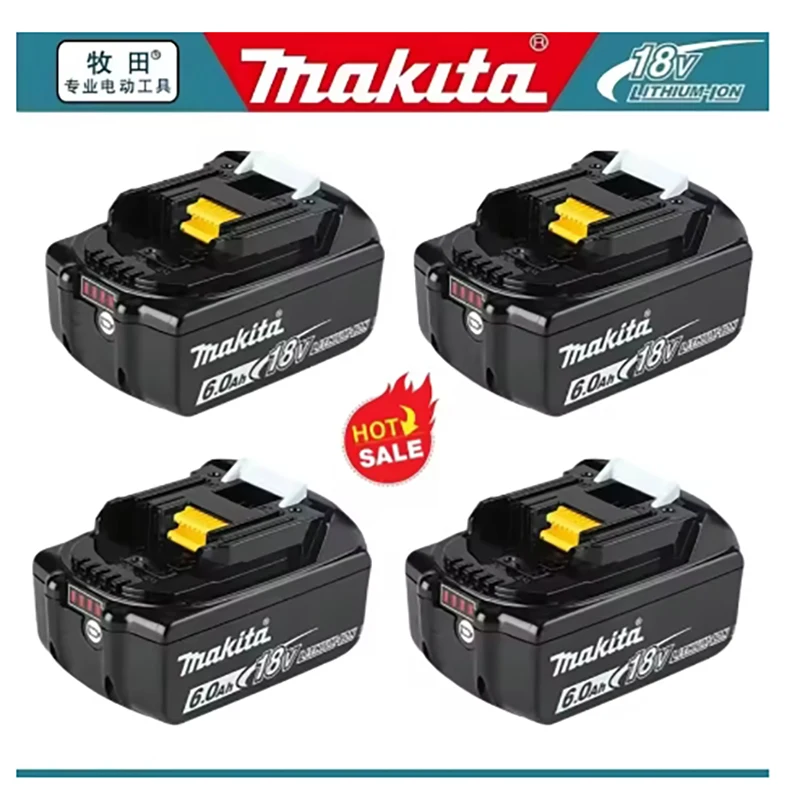 

Makita Battery BL1860 Rechargeable Battery 18V 6.0Ah Lithium Ion for Makita 18v Battery 6Ah BL1850 BL1880 BL1860B LXT400