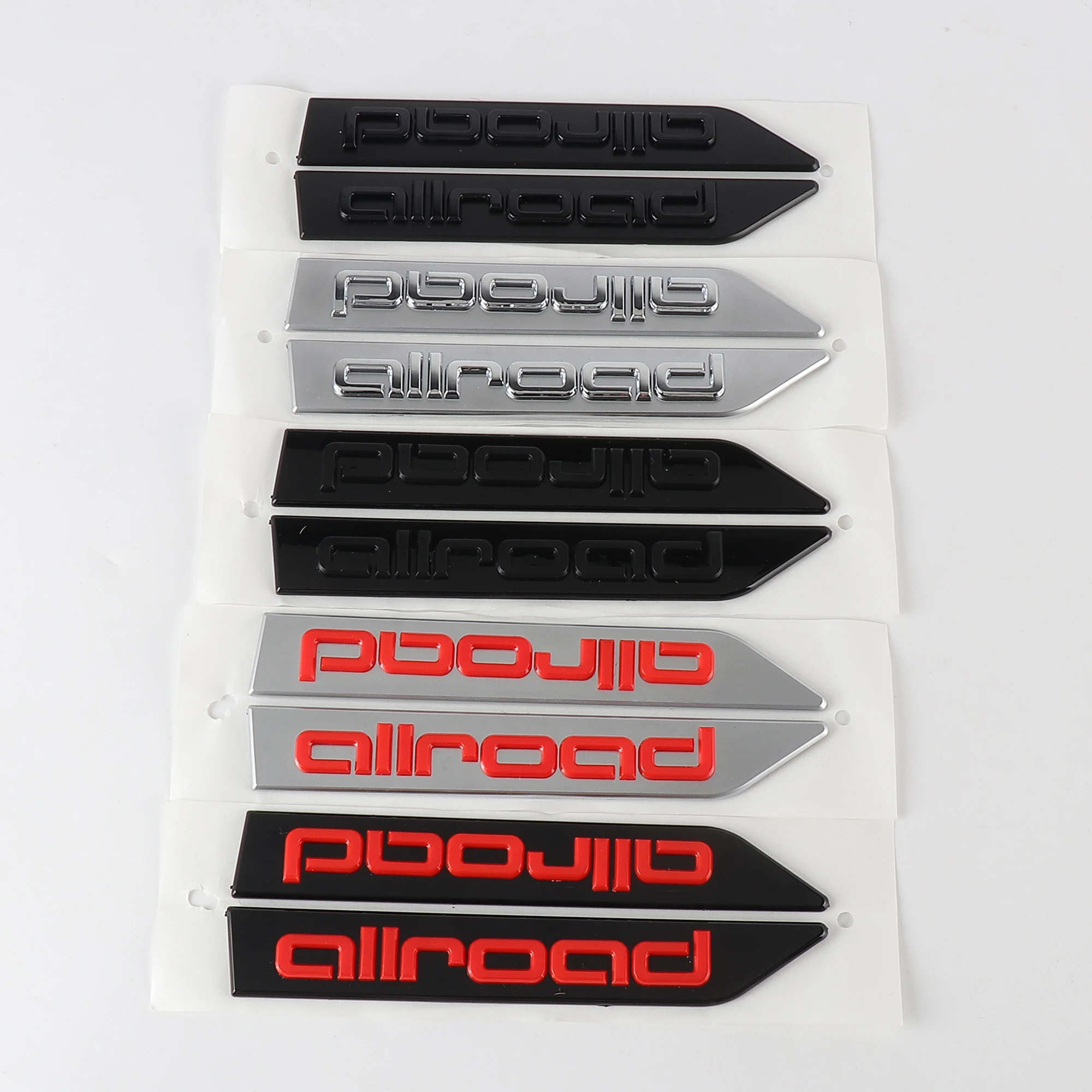 

3D-наклейки из АБС-пластика ALLROAD для стайлинга автомобиля, декоративные наклейки на боковые крылья для AUDI Quattro RS Sline A1 A2 A3 A4 A5 A7 Q1 Q4 Q5 Q7 RS3 RS4