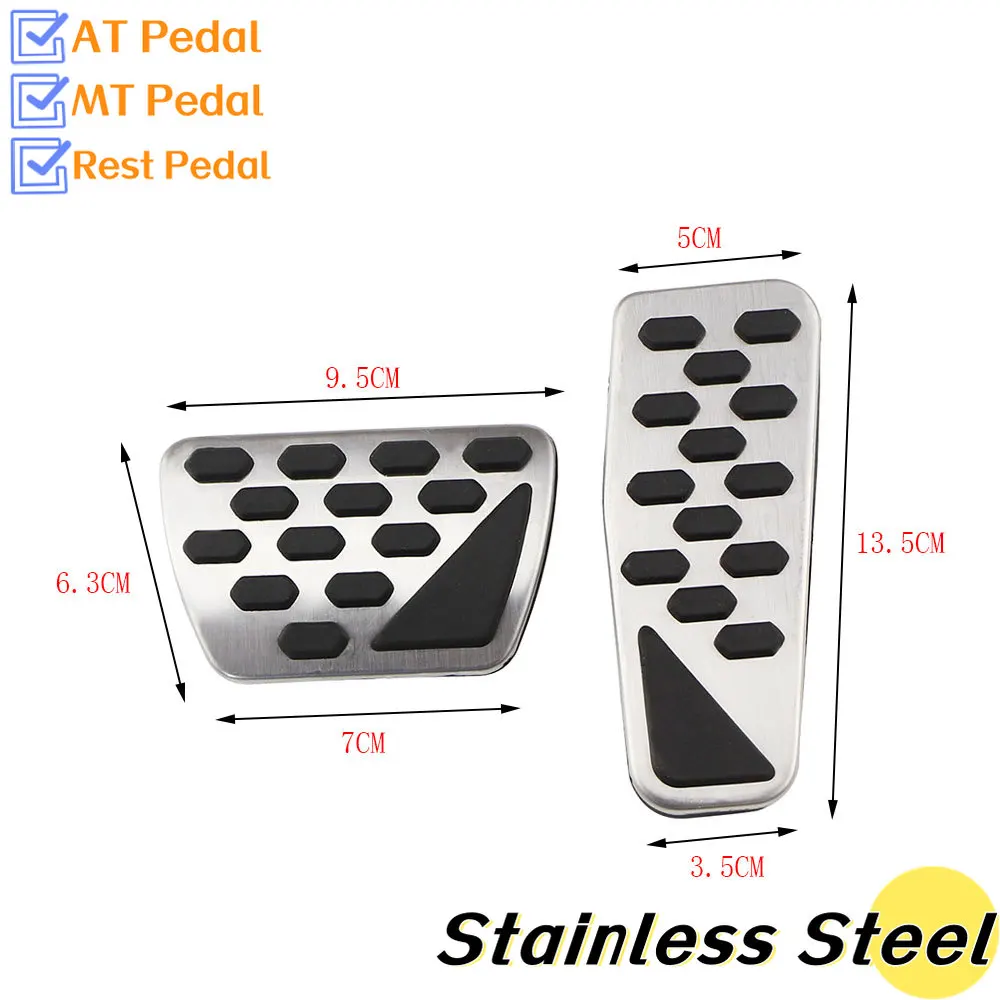 Stainless Steel Car Pedals for Jeep Wrangler JL 2018-2020 Accelerator Brake Pedal Cover Pads Parts Accessories