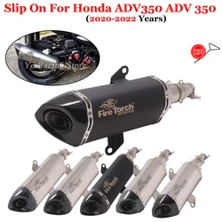 Motorcycle Exhaust System Escape With Middle Link Pipe Muffler DB Killer Slip On For Honda ADV350 ADV 350 2020 2021 2022 Years