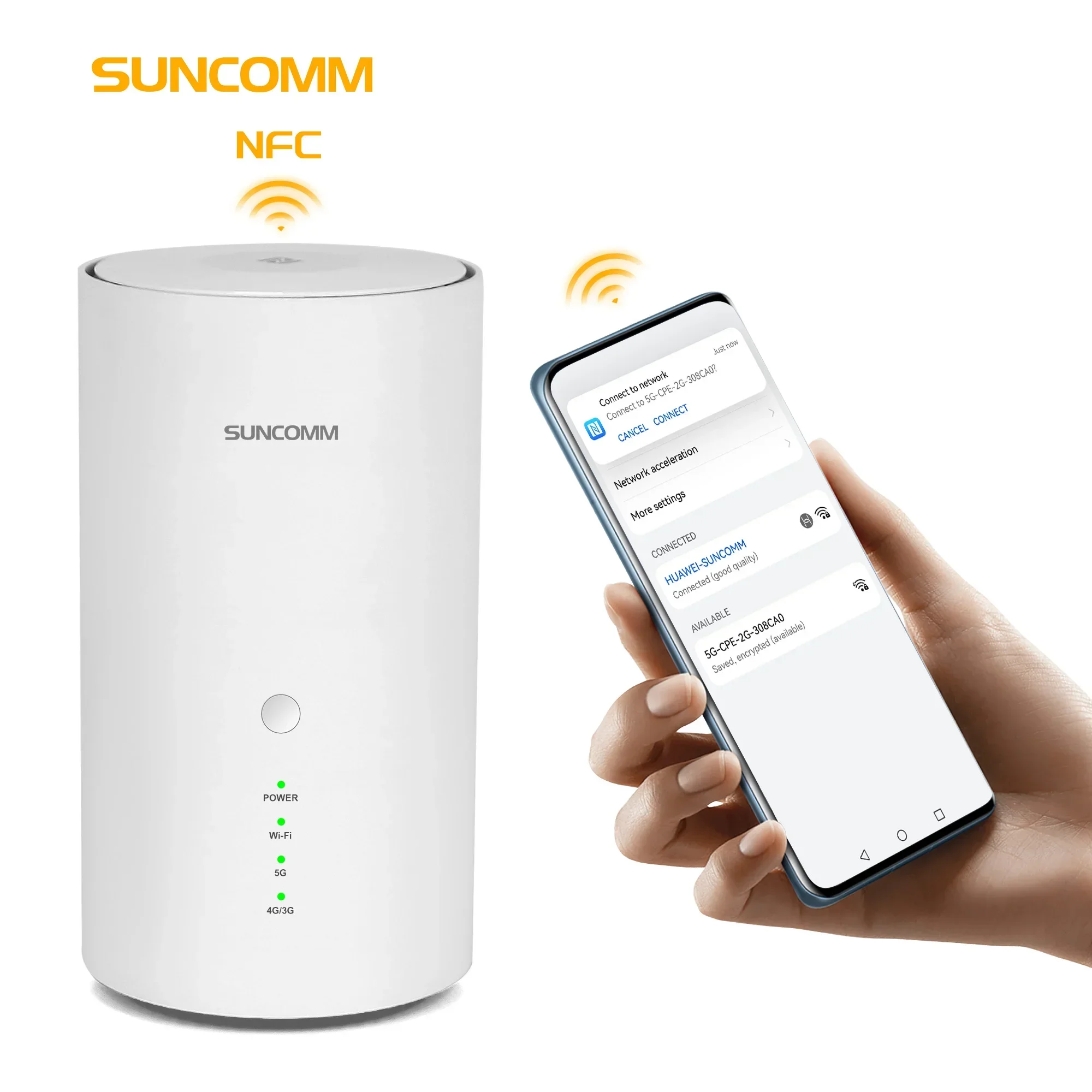 New SDX72 5G CPE Router NR SA NSA BE7200 TS9 Antenna RJ11 VoIP Port WiFi 7 Dual Band Easy Mesh NFC 5G Router SIM Card Slot
